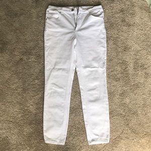 White high waist pants